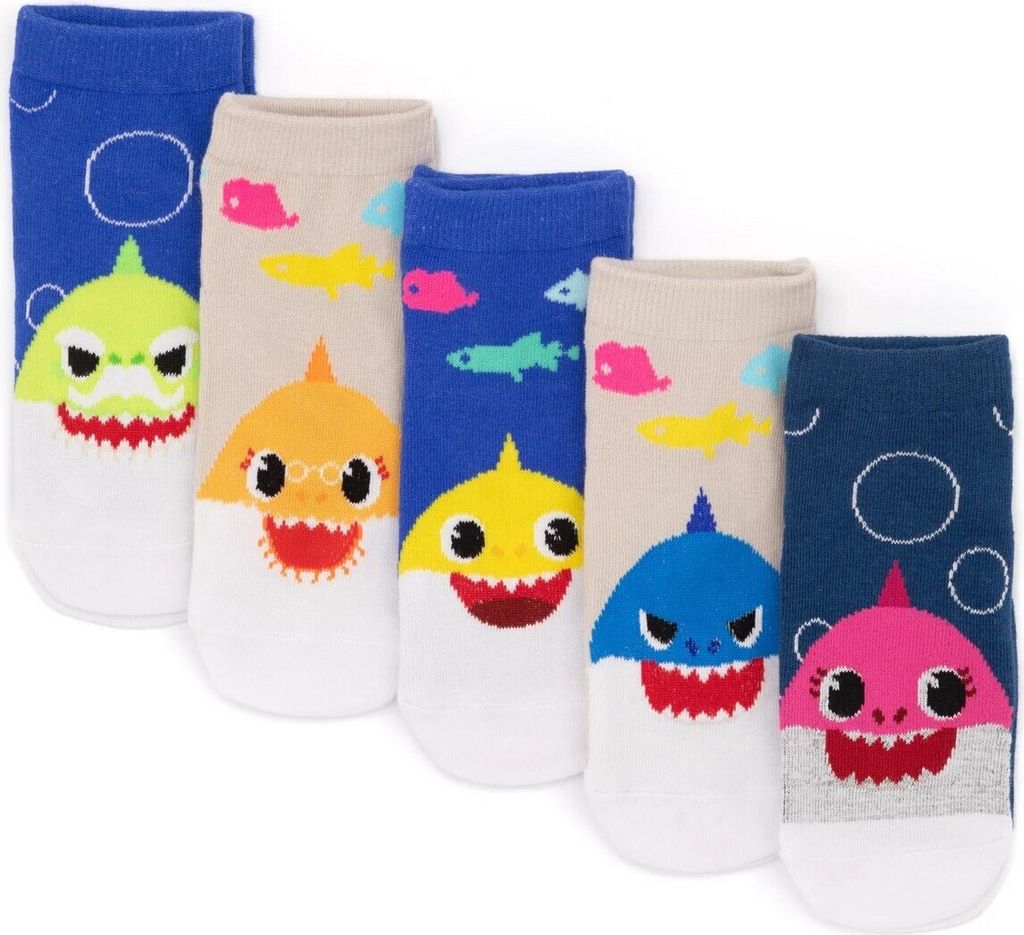 Baby Shark - Dětské ponožky (5 balení) NS7046 (27 EU - 31 Obrázek produktu 
