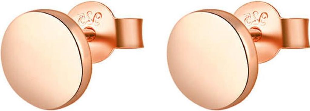 Pink gold plated silver earrings AGUP1956-ROSE