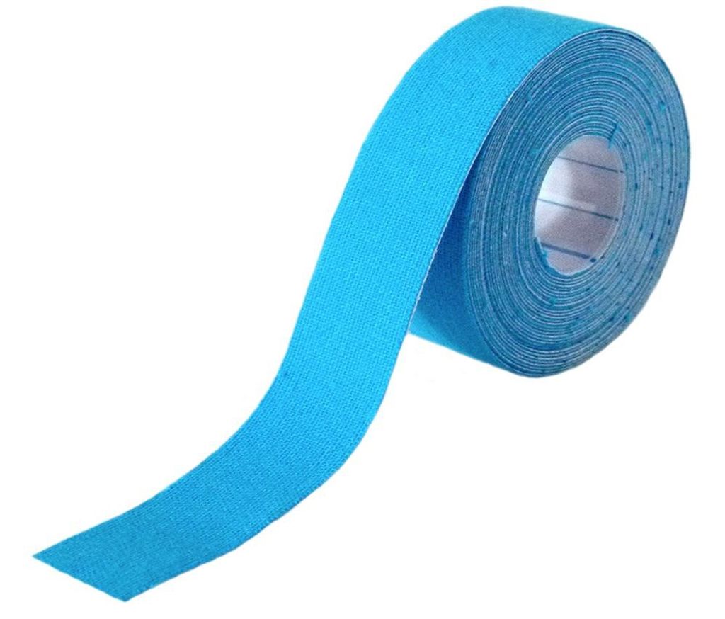 8 Rollen - Tapefactory24 Getting Started Kinesiologie Tape 2,5cm x 5m - gelb, Tapes Taping Klebeband Tapeverband Bandage wasserfest