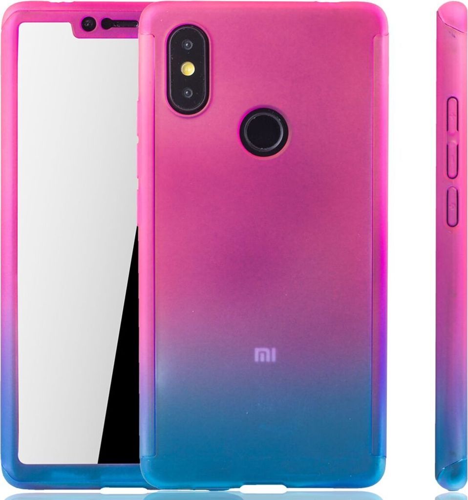 Handyhülle Schutzhülle für Xiaomi Mi 8 SE Full Case Cover Displayschutz 360 Blau