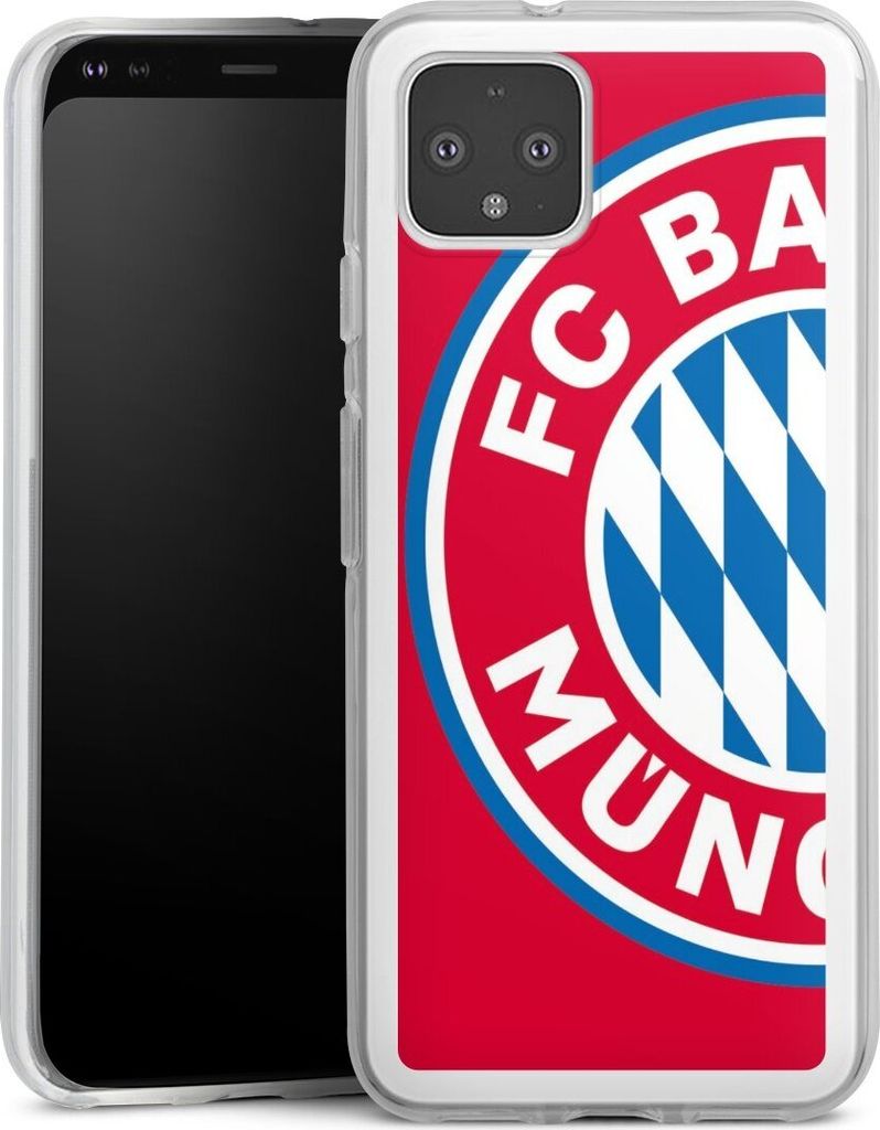 DeinDesign Handyhülle für Google Pixel 4 Silikon Hülle Case Smartphone Schutzhülle FC Bayern München FCB Offizielles Lizenzprodukt