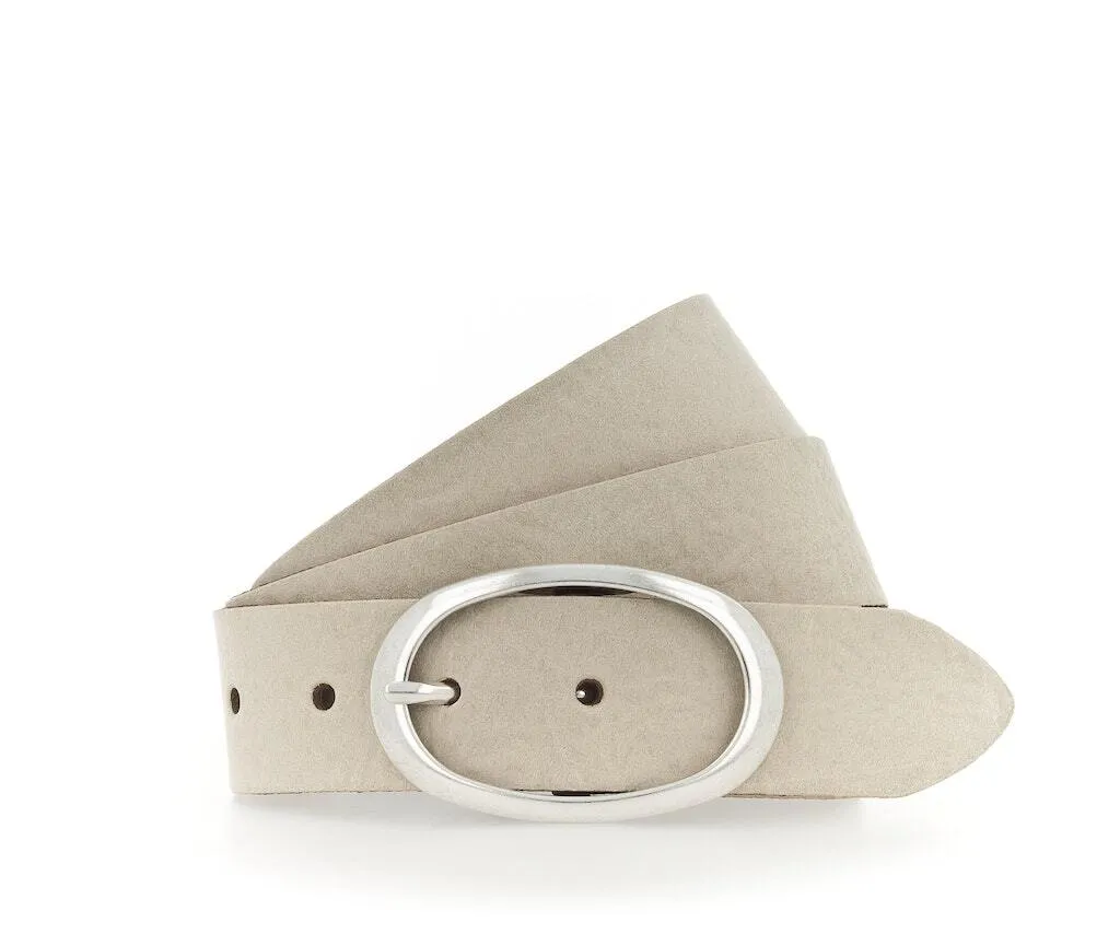 Vanzetti Cintura in Pelle 35mm W85 - Qualità Tedesca Color Avorio