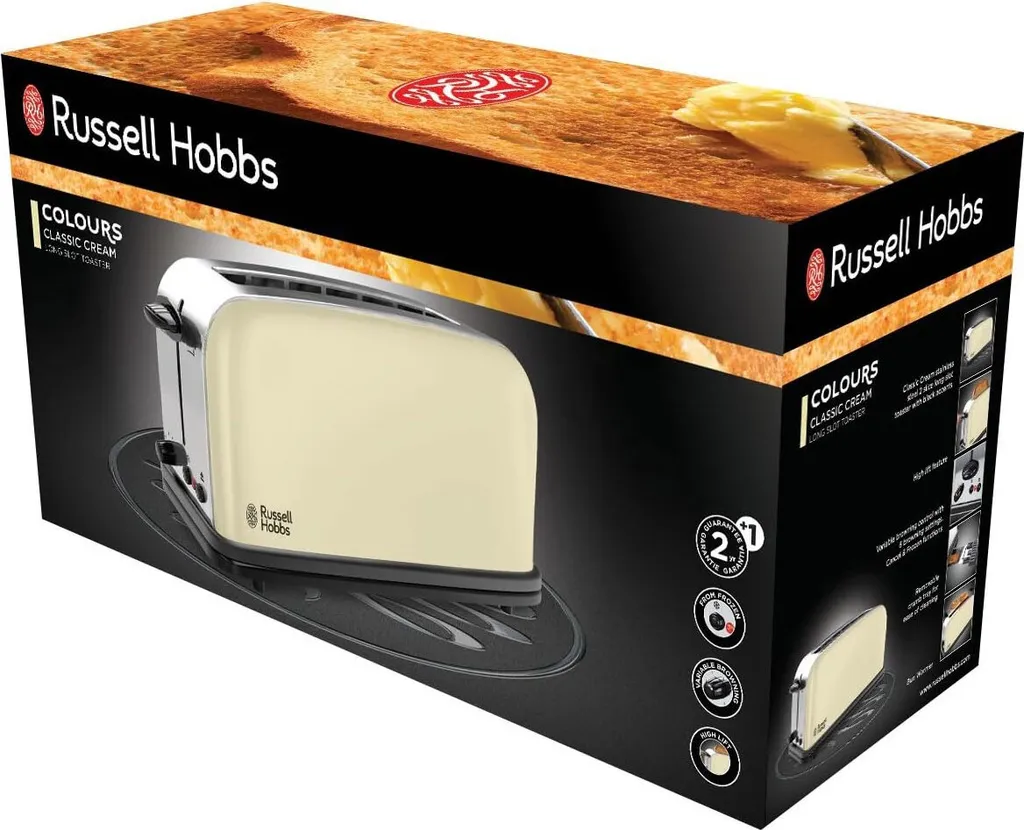 Grille-pain Russell Hobbs 21395-56 idéal pour petit-déjeuner familial