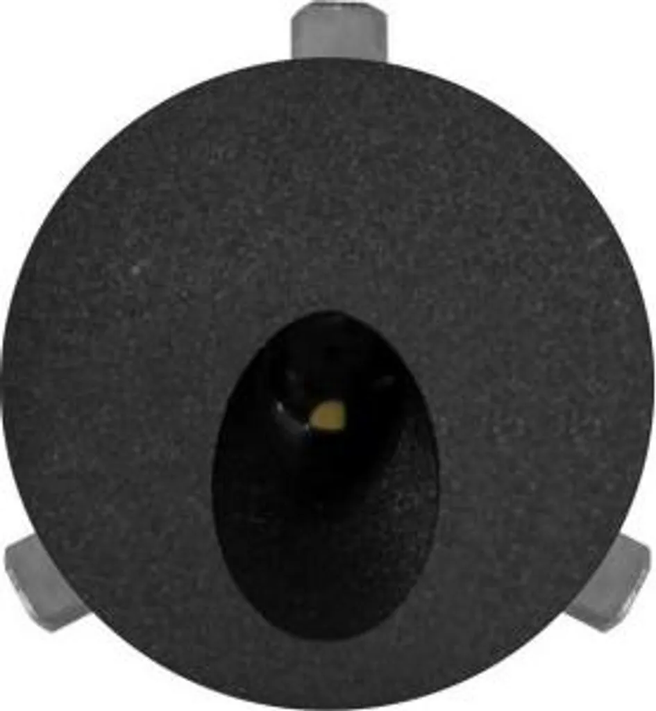 Segnapasso LED Polo 2W IP54 Nero - Faretto Incasso 3200K Professionale
