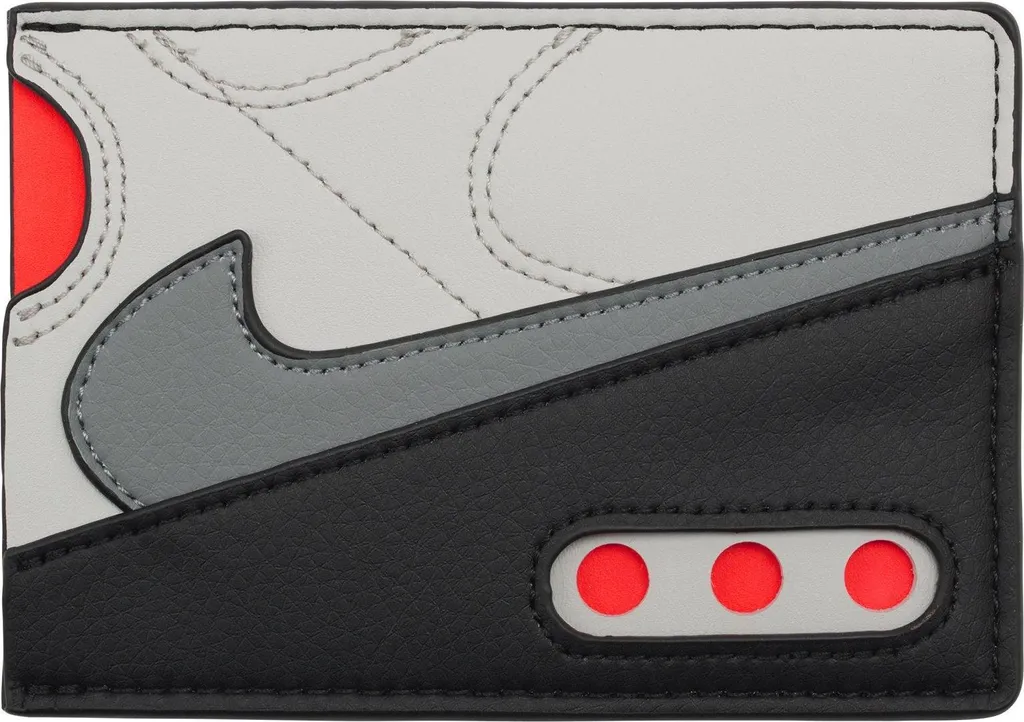 Porte-cartes Nike Air Max 90 Gris - Portefeuille Compact Icône CS2521