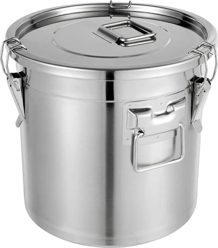 Conteneur de stockage 21L en acier inoxydable hermétique pour cuisine