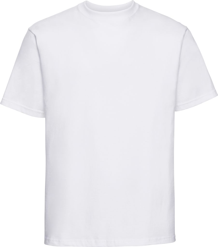 Russell Europe Herren T-Shirt, Kurzarm RW3276 (3XL) (Weiß)