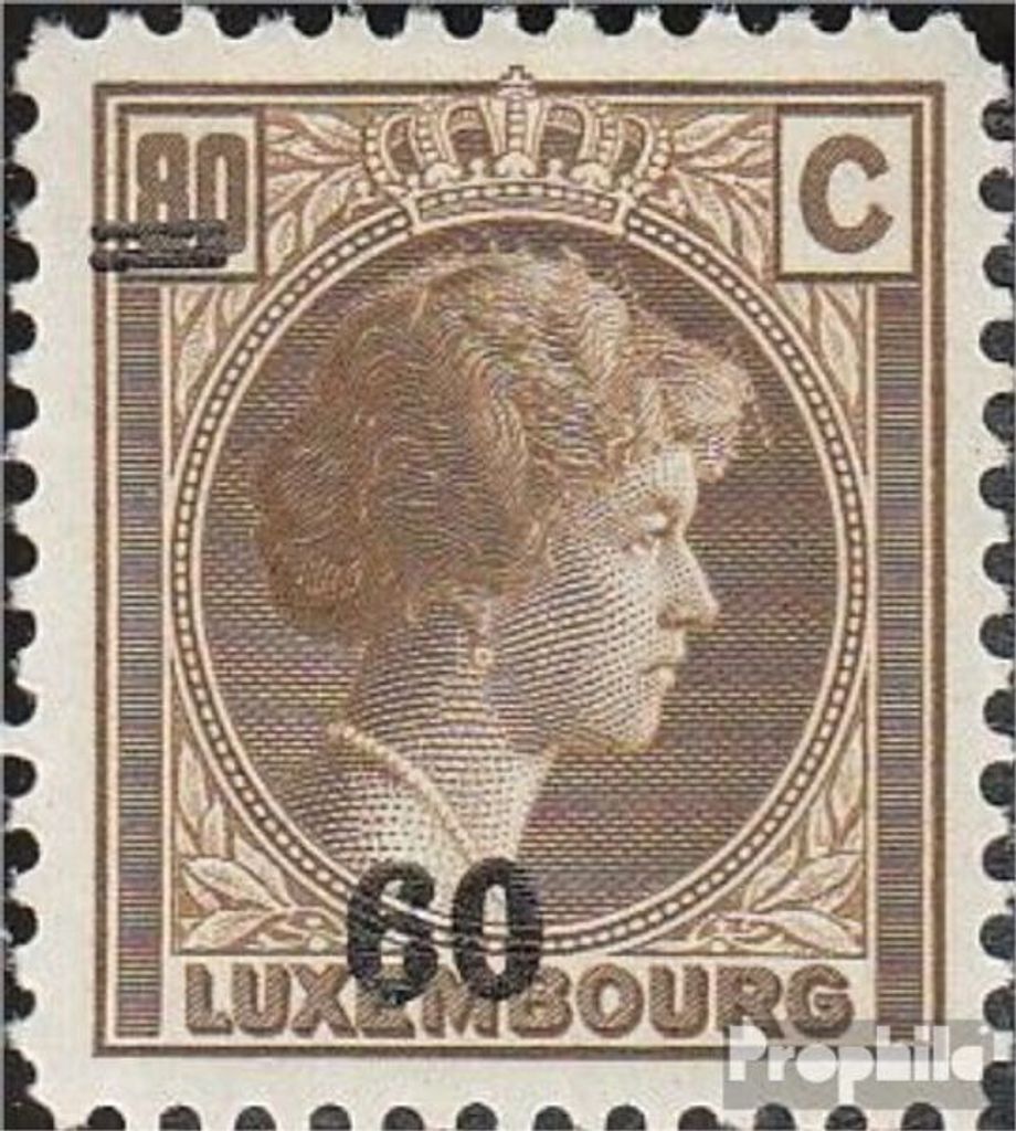 Briefmarken Luxemburg 1928 Mi 204 postfrisch Aufdruckausgabe