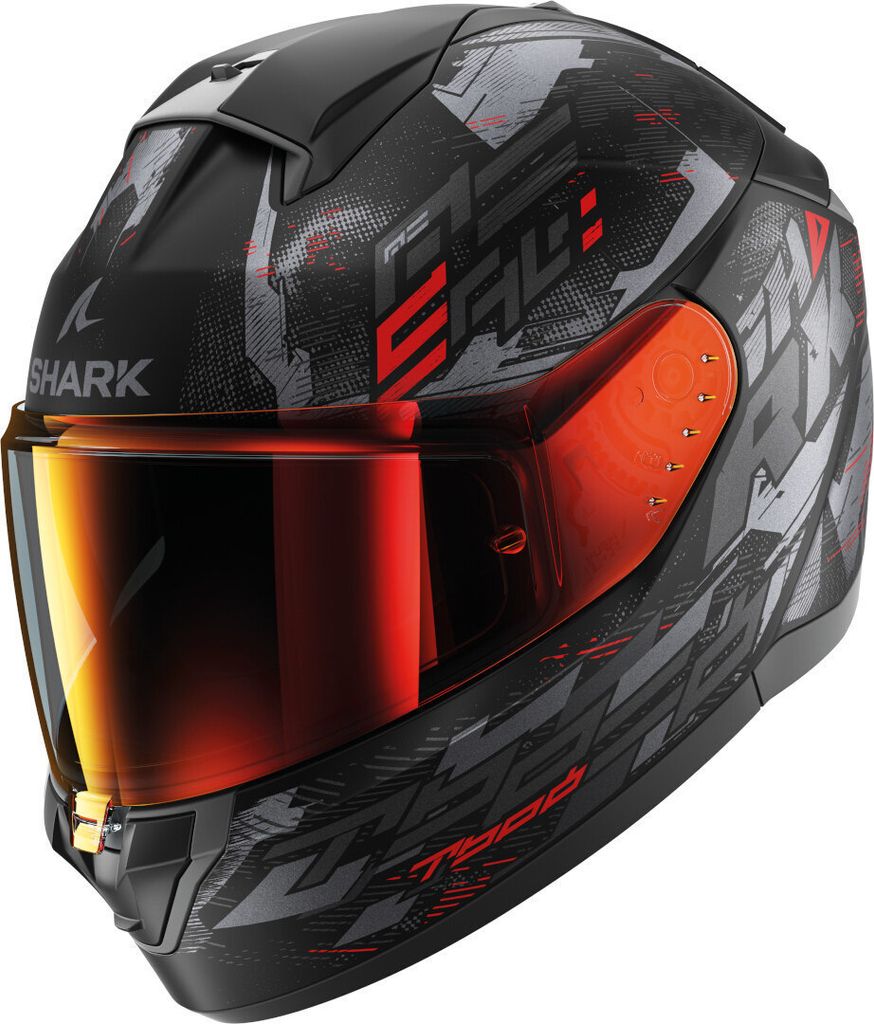 Shark Ridill 2 Molokai Helm, schwarz matt/rot, XL (61/62)