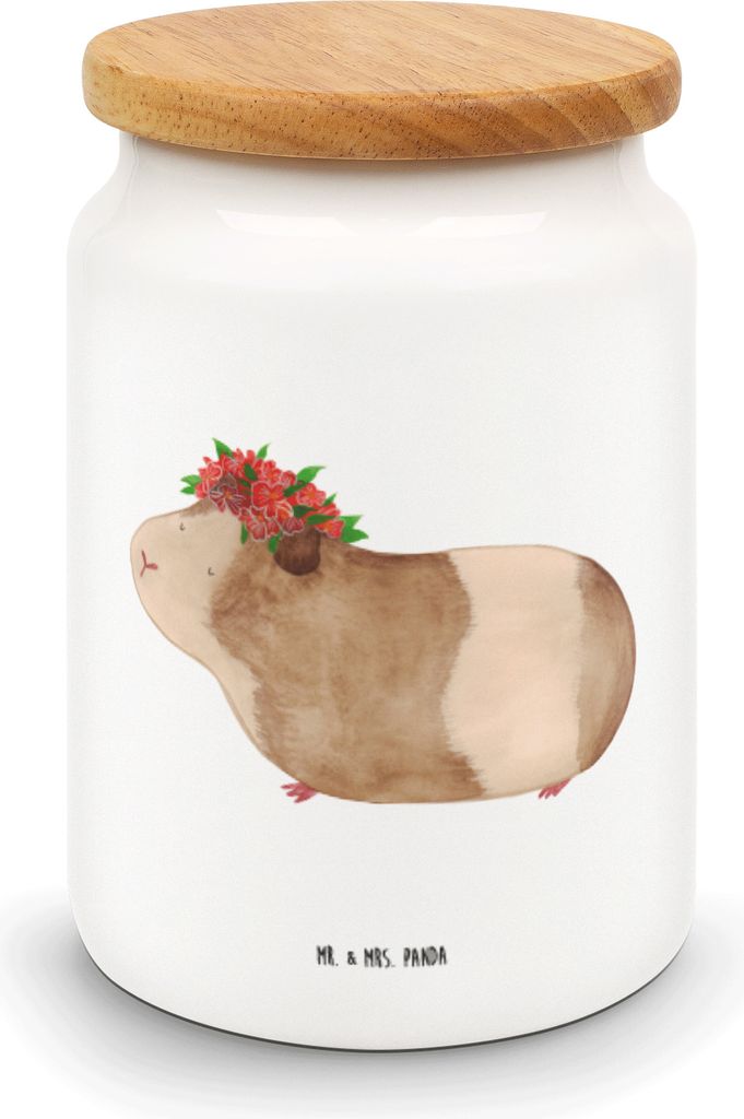 Mr. & Mrs. Panda aufbewahrungsbehälter Meerschweinchen Weisheit - Weiß - Geschenk, Keksdose, Dose, Motivation, Aufbewahrungsdose, Vorratsbehälte...