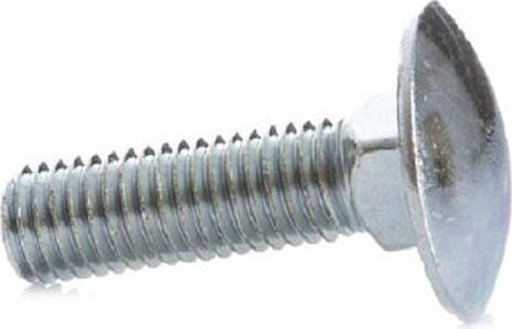 20x Schrauben Ø M6x30mm Schloßschrauben DIN603 Flachrund-Schrauben verzinkt