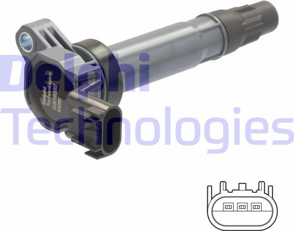 DELPHI GN10392-12B1 Zündspule OE 96875090 kompatibel mit Spark