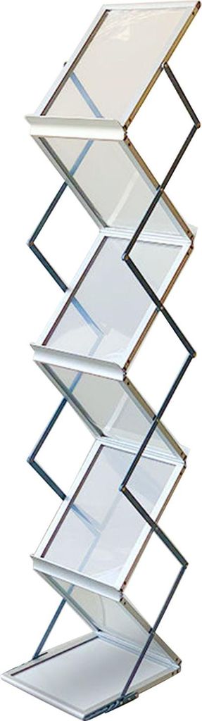 Zusammenklappbarer Zeitschriftenständer, exquisiter Broschürenständer für Ausstellungen, Büros, Einzelhandelsgeschäfte