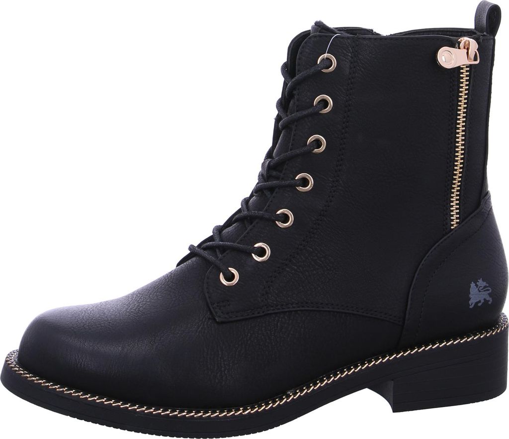 Lerros Damen Schnürstiefel in Schwarz, Größe 39