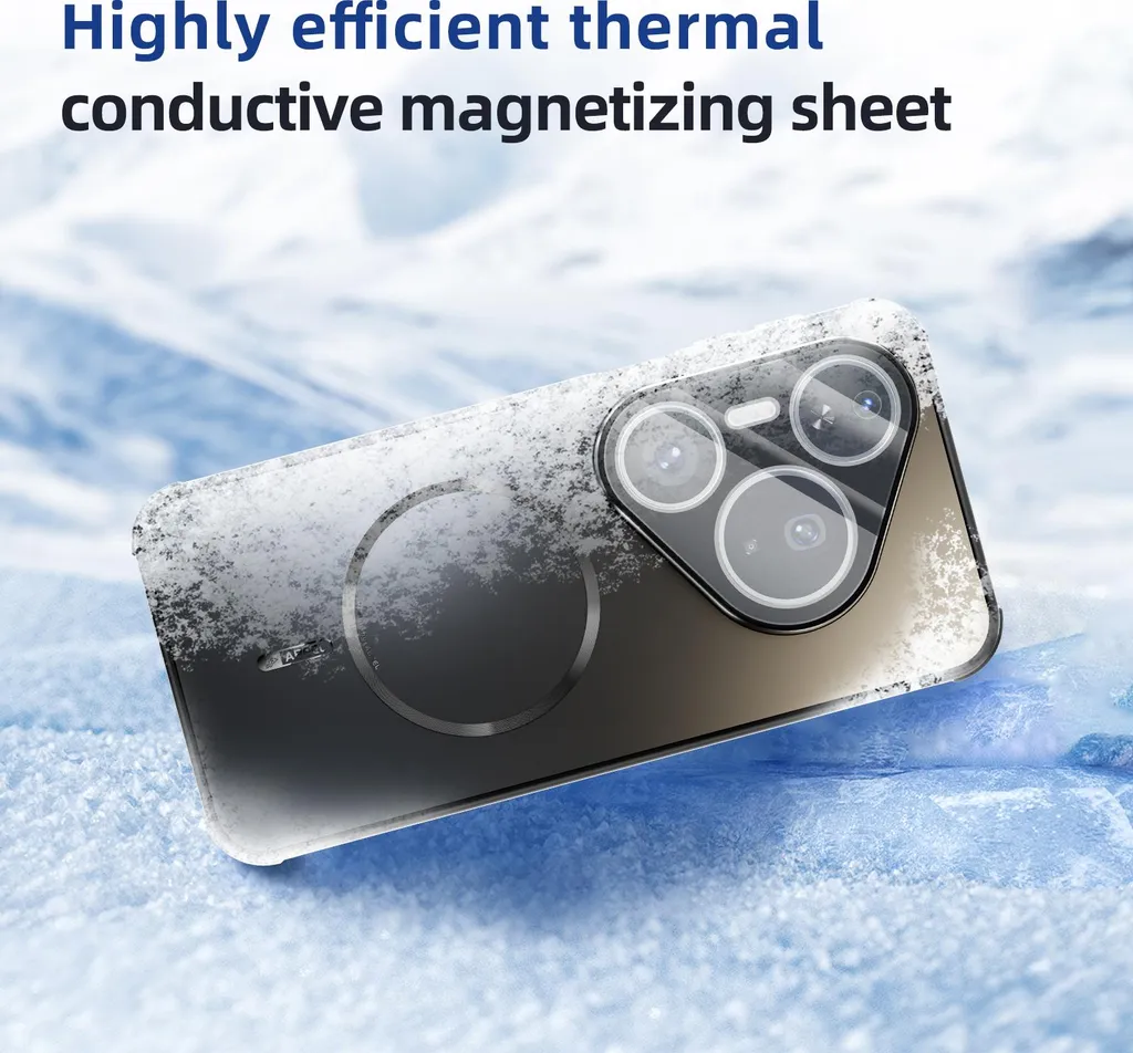 Cover Huawei Pura 80 Ultra Magnetica Nera - Protezione Lenti e Calore - 6