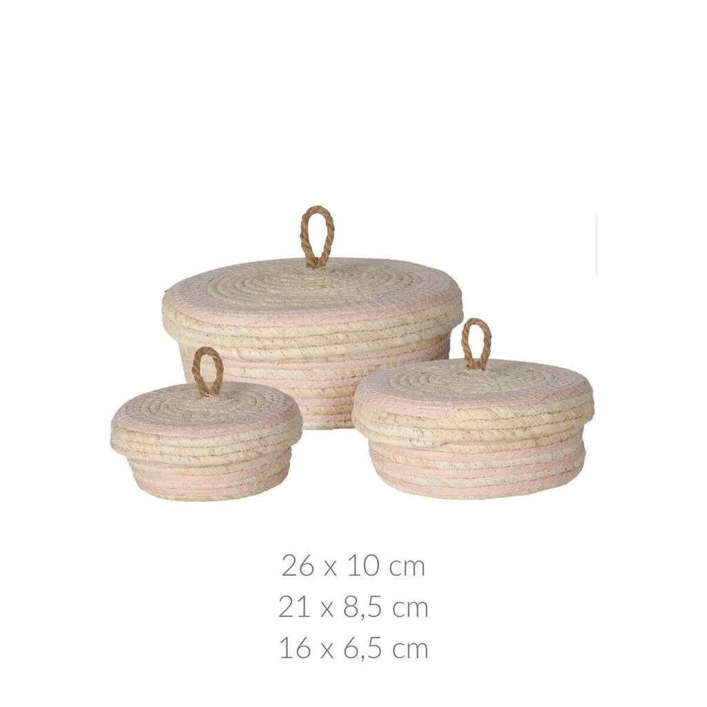 Paniers en paille anthracite avec couvercle : rangement chic et naturel