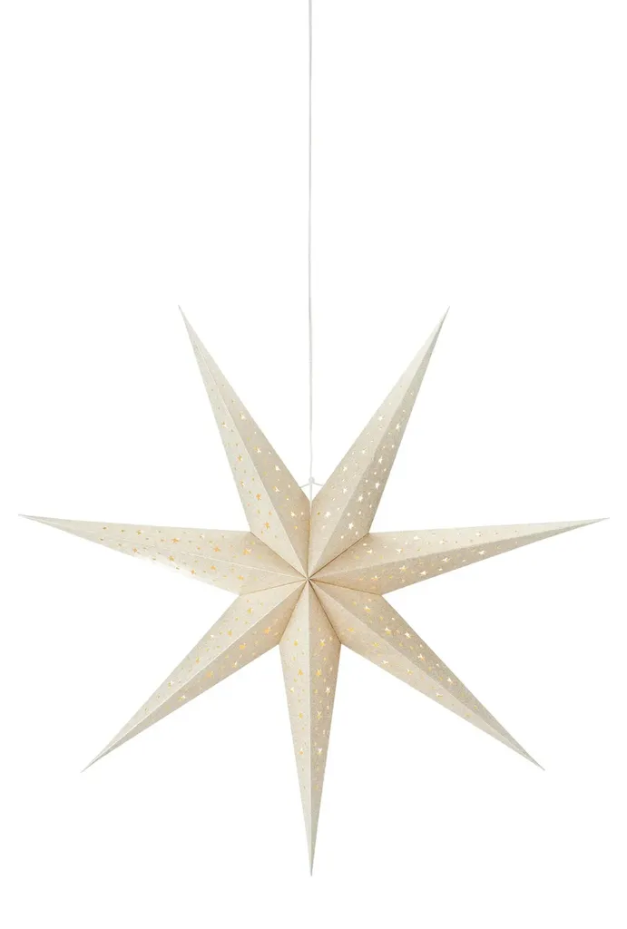 Markslojd BLANK étoile suspendue ornement 705611 en papier blanc 60cm