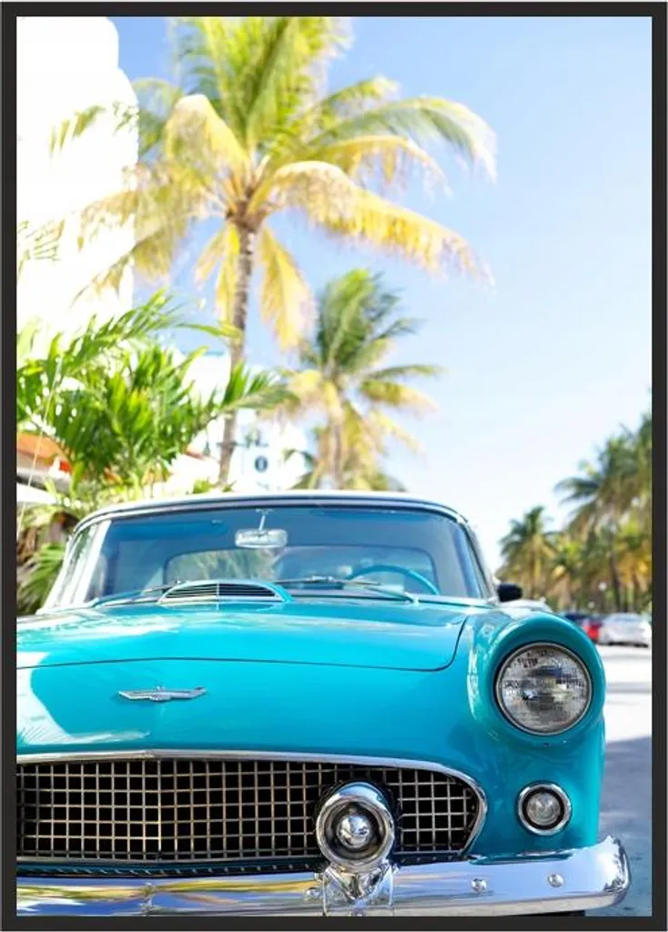 Image Poster dans un cadre 53x73 cm Auto P694 - Décoration Murale Chic