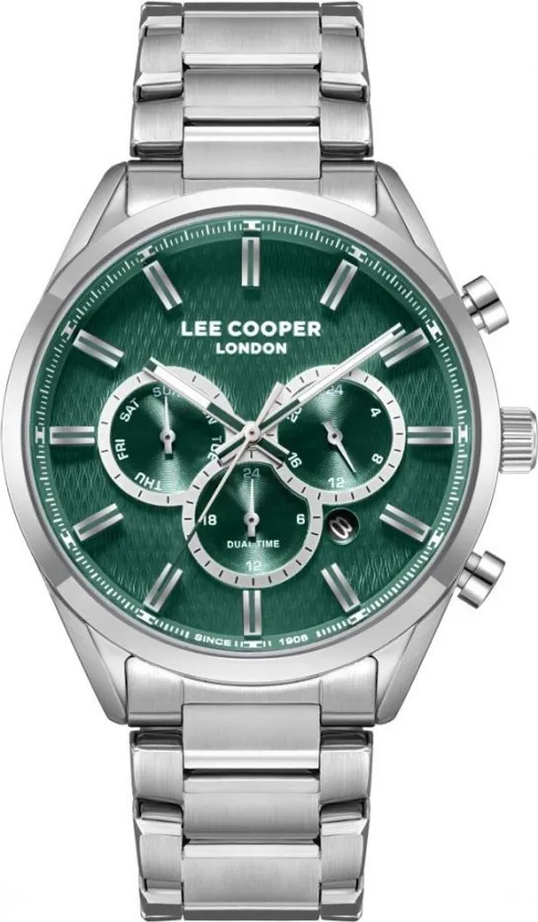 Montre Lee Cooper LC08153.370 Homme Robuste et Lisible à Cadran Vert