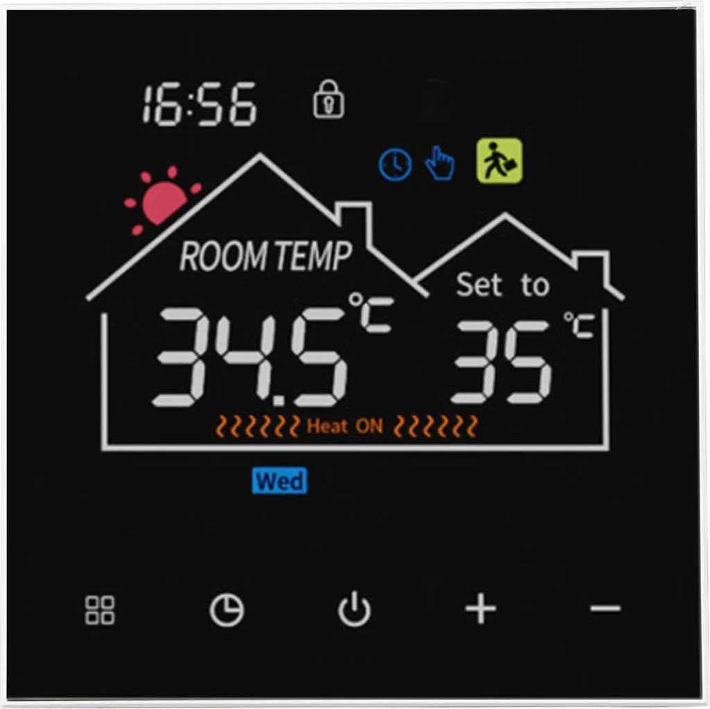 Thermostat Programmable Tactile Couleur pour Régulation de Chauffage - 4