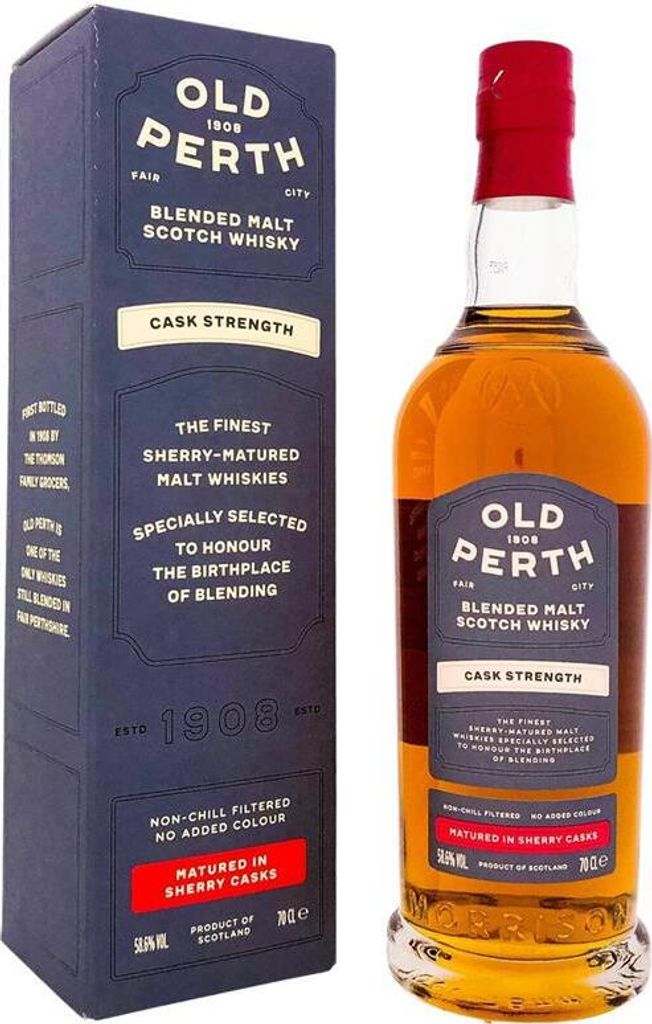 Old Perth Cask Strength + Box 700ml 58,6% Vol. Produktbild 