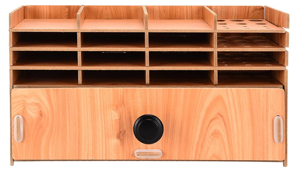 Strass-Aufbewahrungsbox zum Selbermachen, mehrlagige Holzbox mit Gittern, Strass-Werkzeugorganizer für Ohrringe und Halsketten