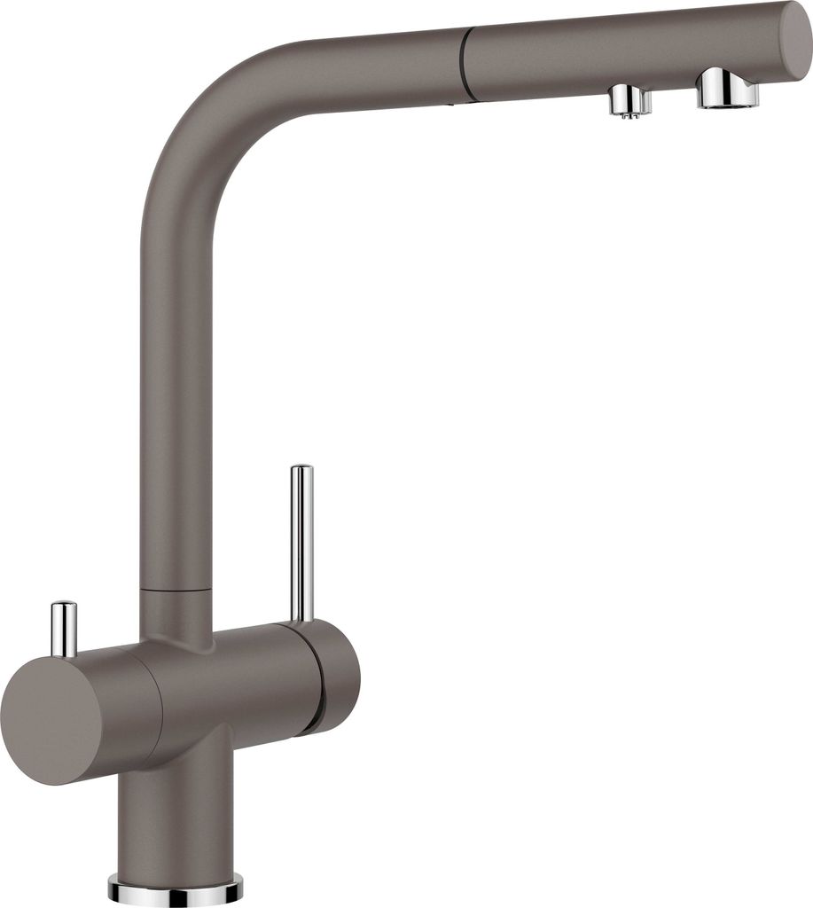 BLANCO FONTAS-S II Filter Küchenarmatur Wasserhahn Hochdruck vulkangrau Schlauchbrause - OHNE FILTERSYSTEM - MUSS SEPERAT BESTELLT WERDEN - inkl.