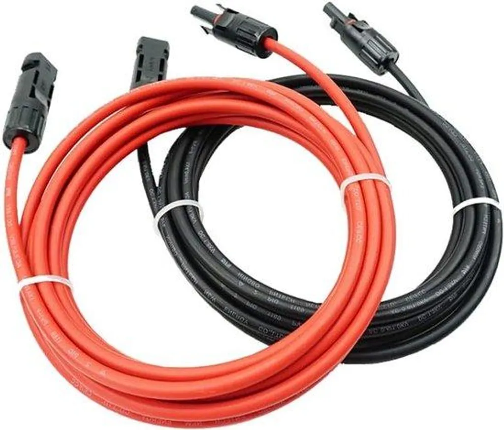 Câble solaire 6 mm² 10m pour raccordement panneau camping-car van
