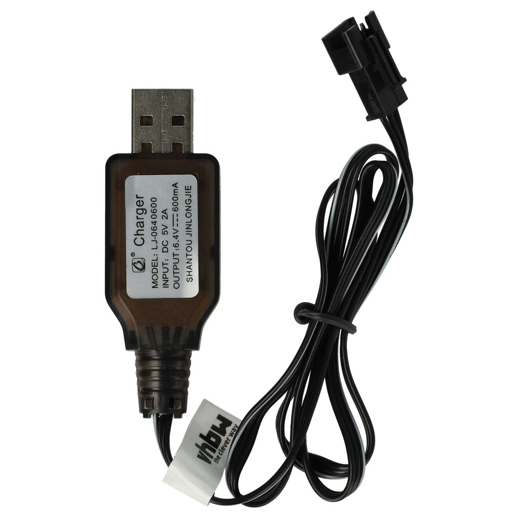 vhbw USB-Ladekabel für RC-Akkus mit SM-3P-Anschluss, Produktbild 