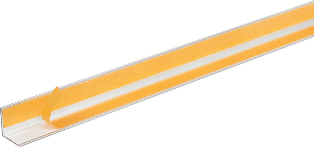 Alberts Winkelprofil | selbstklebend | Aluminium, silberfarbig eloxiert | 1000 x 20 x 20 mm | 4er Set