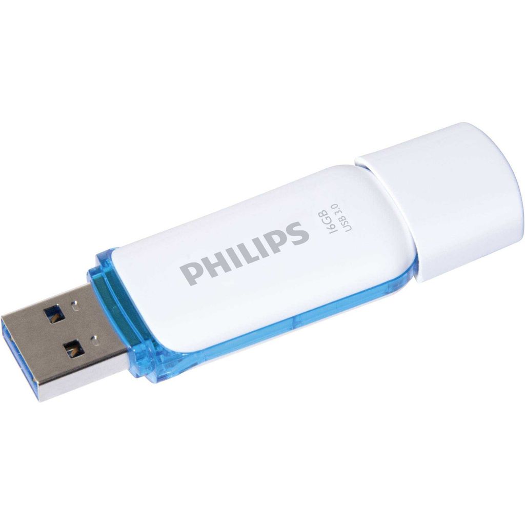 Philips USB-stick, 16 GB, kleur: blauw, met USB 3.0 Productafbeelding 