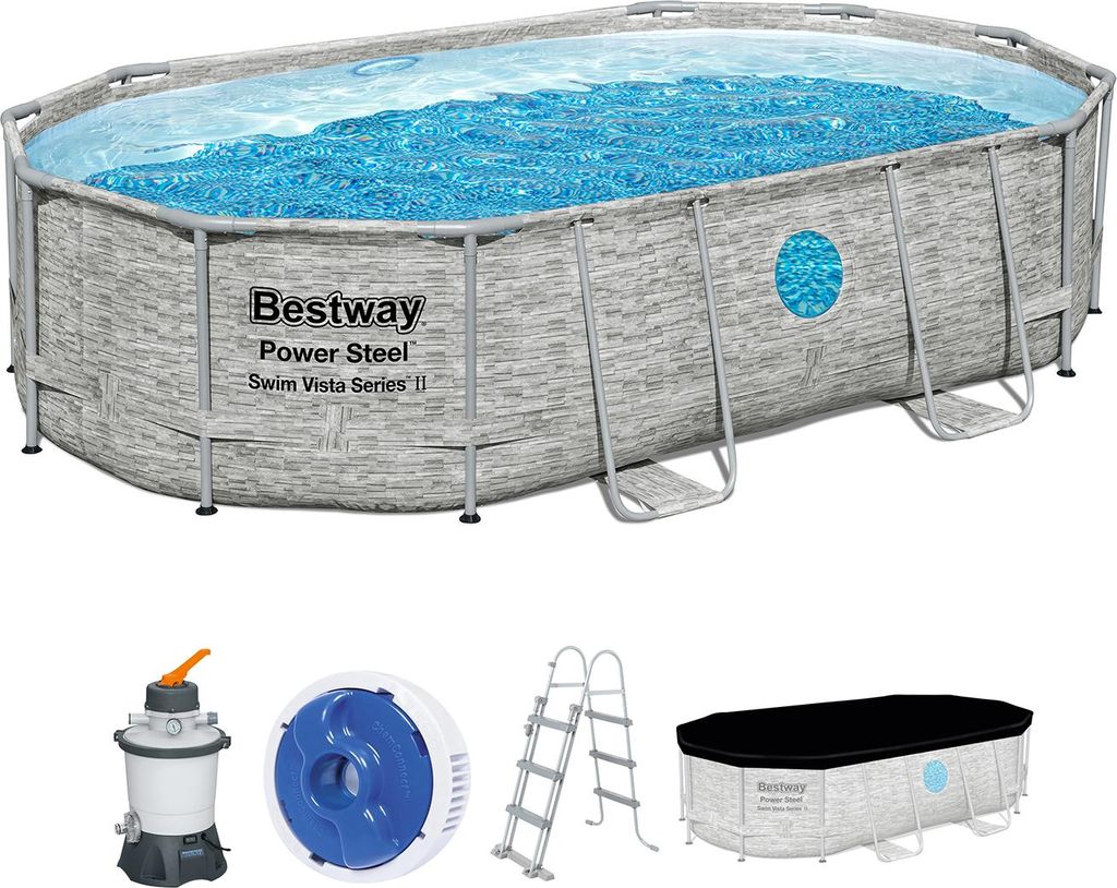 Power Steel™ Swim Vista Series™ Set completo di piscina a Immagine del prodotto 