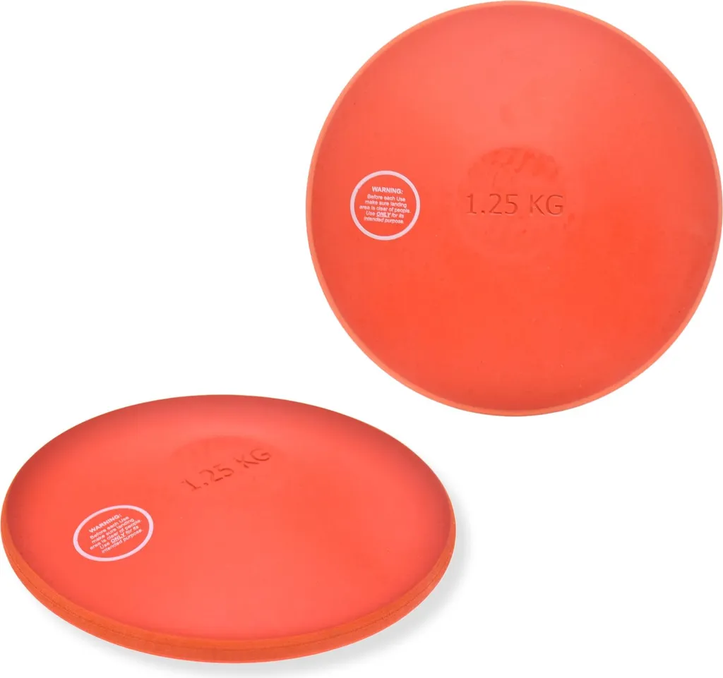 Disque d'athlétisme indoor Pre-Sport 1,25kg en caoutchouc souple noir