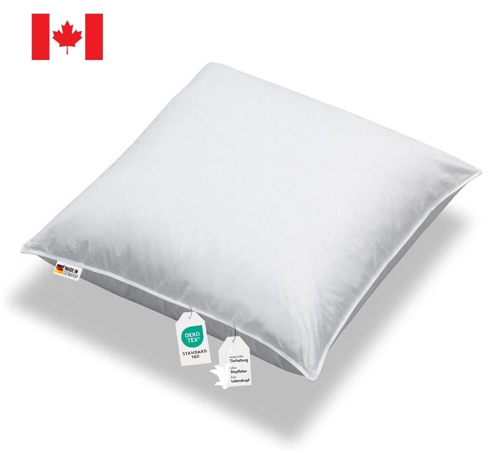3 Kammer Kopfkissen extra voluminös 1180g canadische Daunen Produktbild 