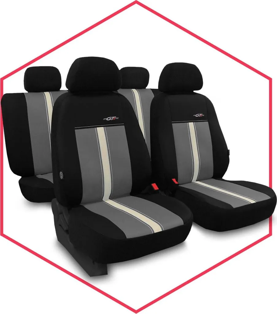 Set Coprisedili Auto per Citroen C4 I Universali - Protezione Grigio - 10