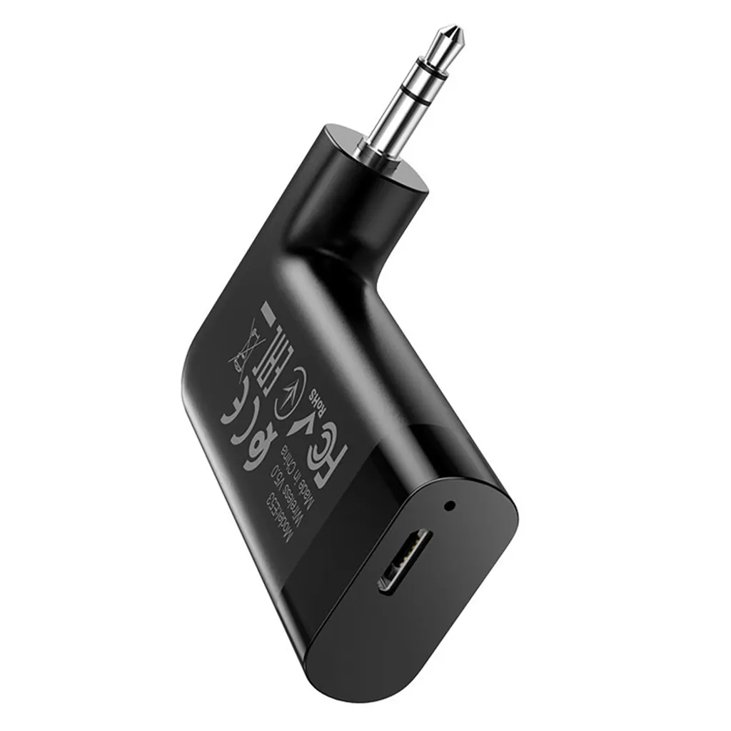 Adattatore Bluetooth Auto HOCO E53 Nero - Ricevitore Jack 3.5mm - 8