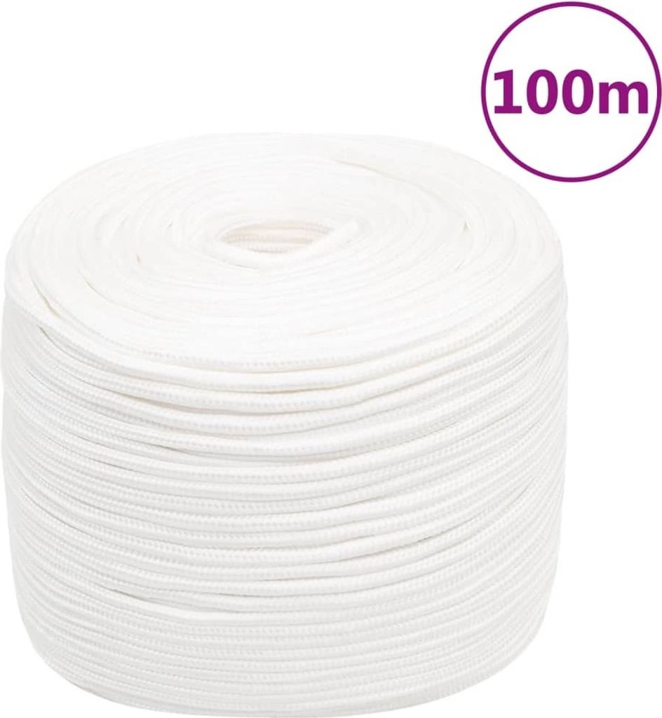 "Winter Sale" Bootsseil Weiß 6 mm 100 m Polypropylen - Gartenmöbel & Zubehör clorisNeu3098380