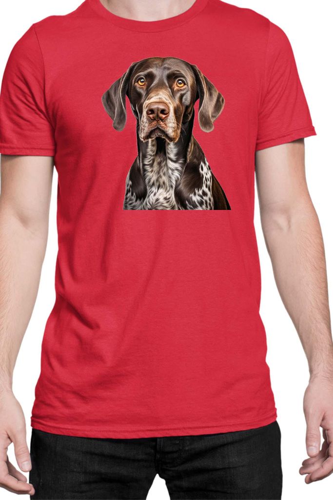 Herren T-Shirt Dogs Breeds Golden Retriever Dog Breed 007, Man XL / Rot