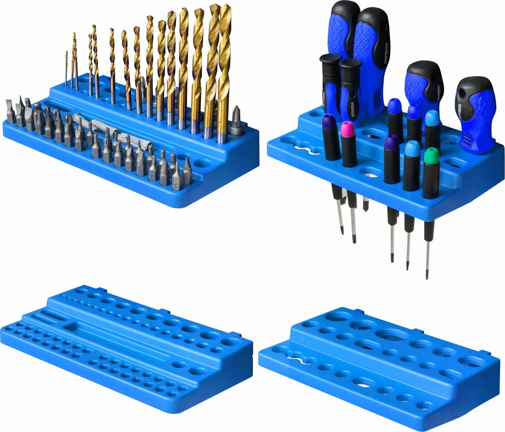 Système de stockage mural porte-outils en plastique pour l'atelier