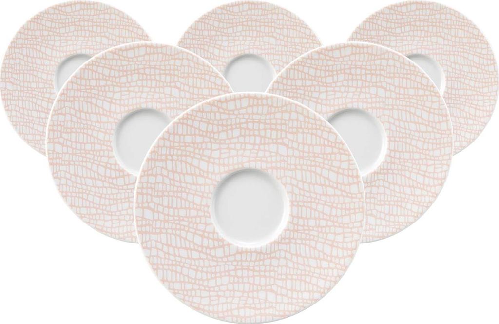 Seltmann Weiden Life Fashion Untertasse ø 13,5 cm 6er Set - Posh Rose