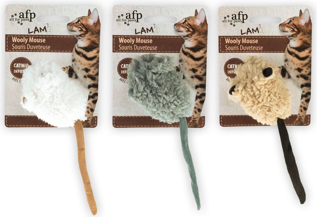 AFP Katzenspielzeug Lambswool Wooly Maus Produktbild 