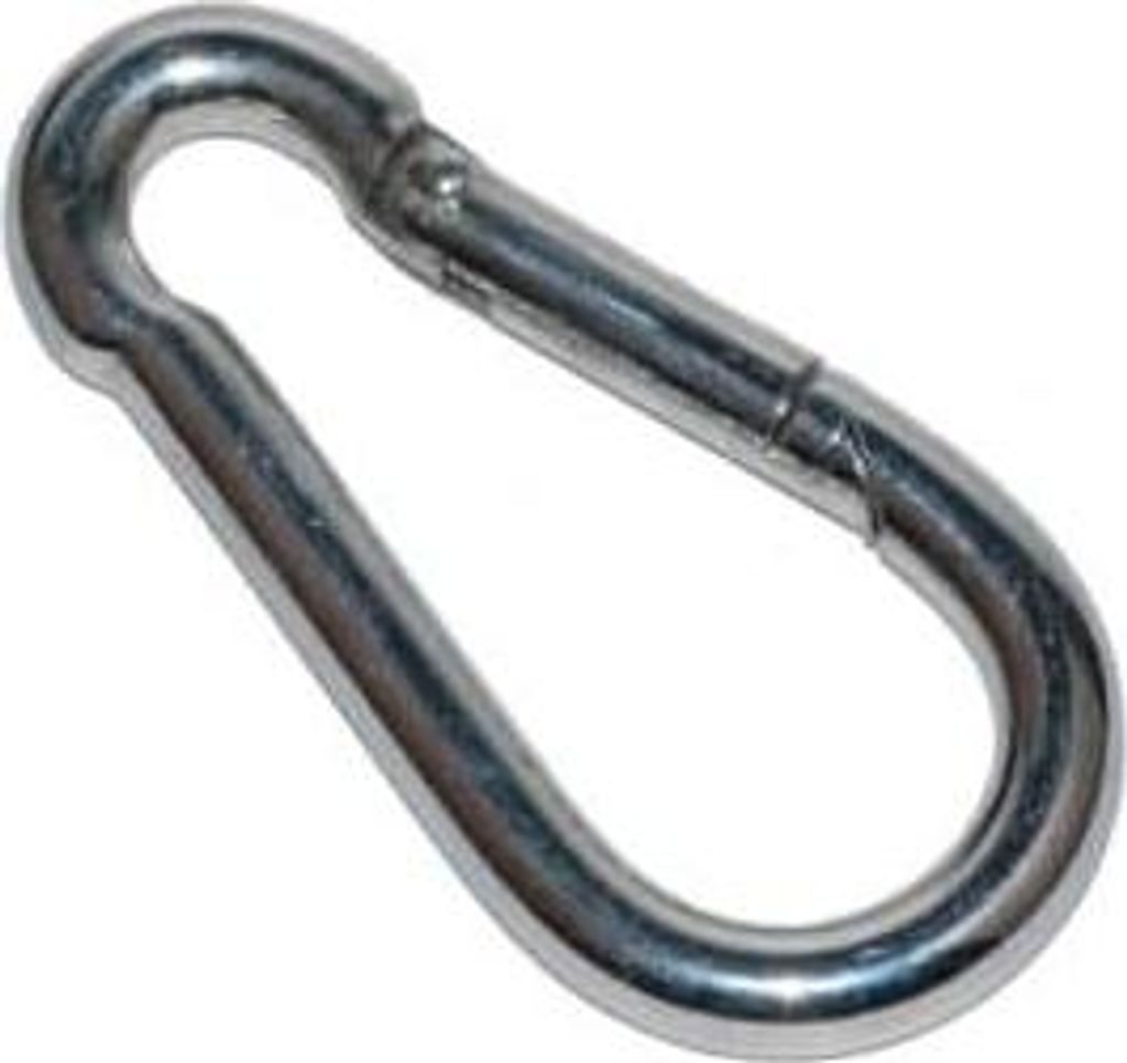 Karabinerhaken verzinkt 8 mm 40x80 mm