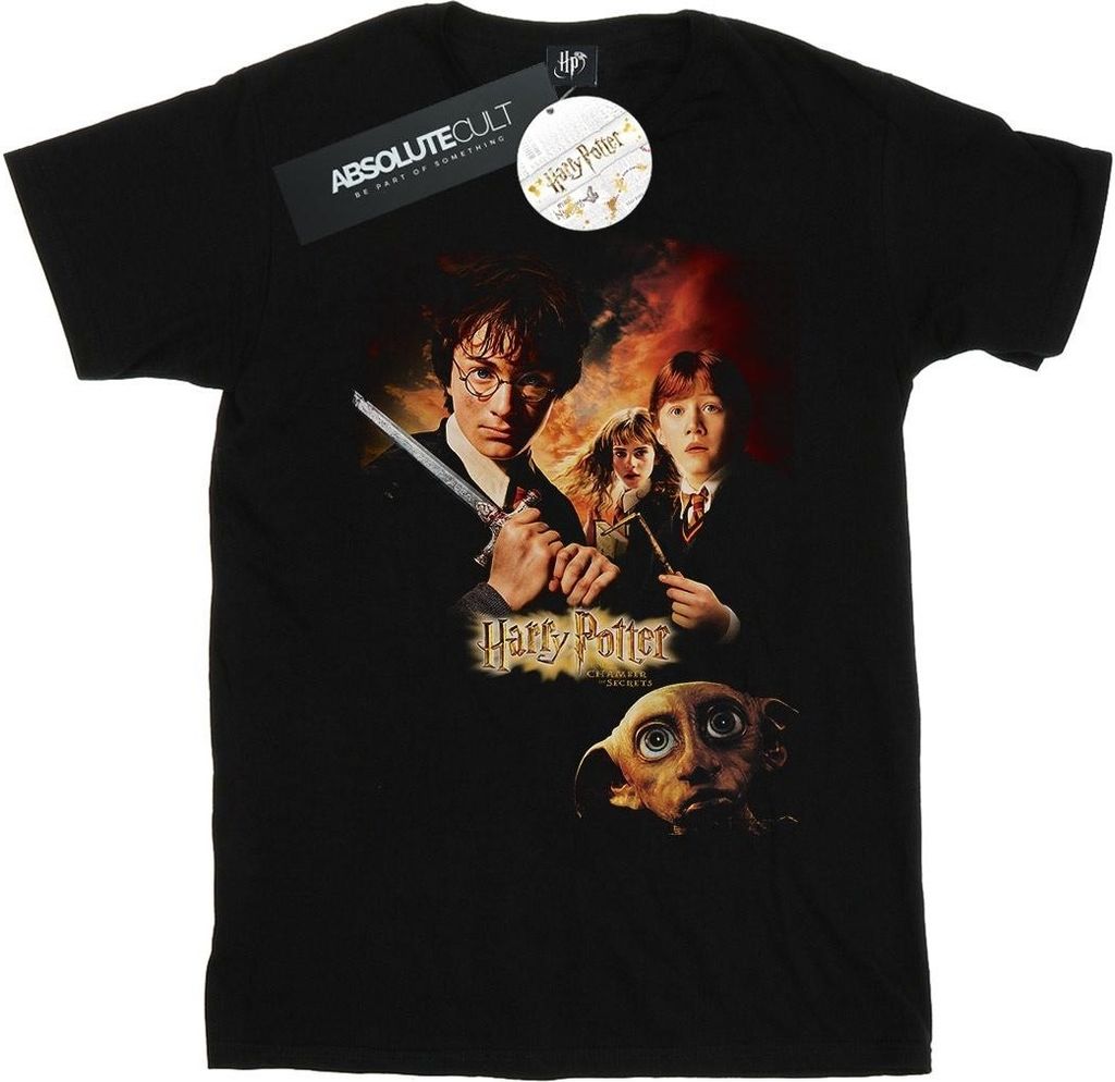 Harry Potter - "Chamber Of Secrets" T-Shirt für Herren BI30220 (4XL) (Schwarz)