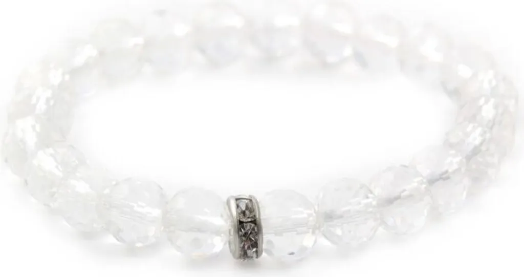 Bracelet en cristal facetté MINK49/17 idéal pour soirée et mariage chic