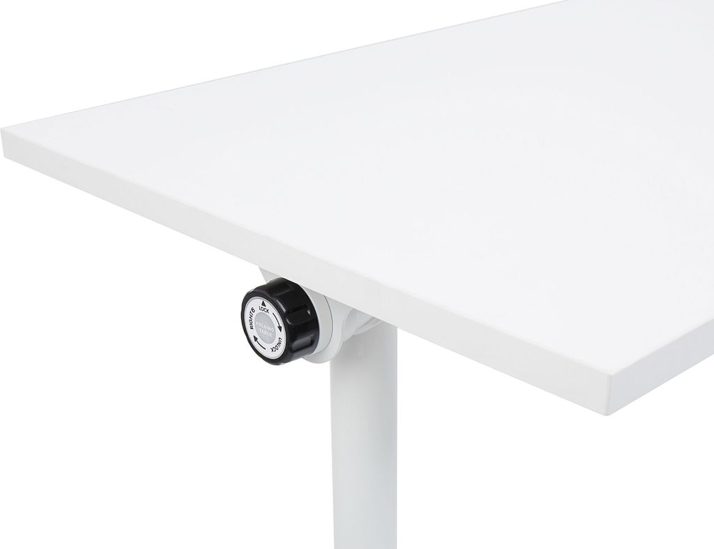 BELIANI Schreibtisch Weiß 180 x 60 cm Klappbar Faltbar mit Produktbild 5