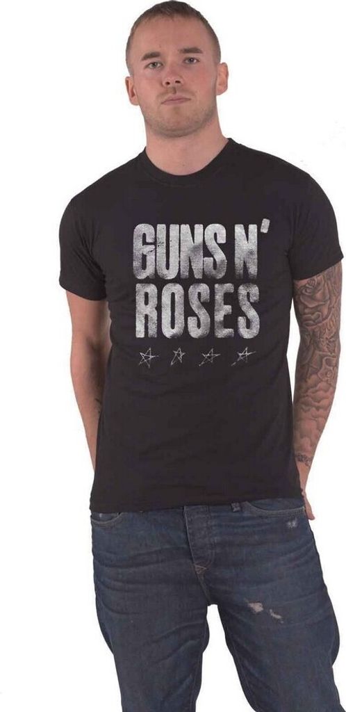 Guns N Roses - "Paradise City Stars" T-Shirt für Herren/Damen Uni RO4248 (S) (Schwarz)