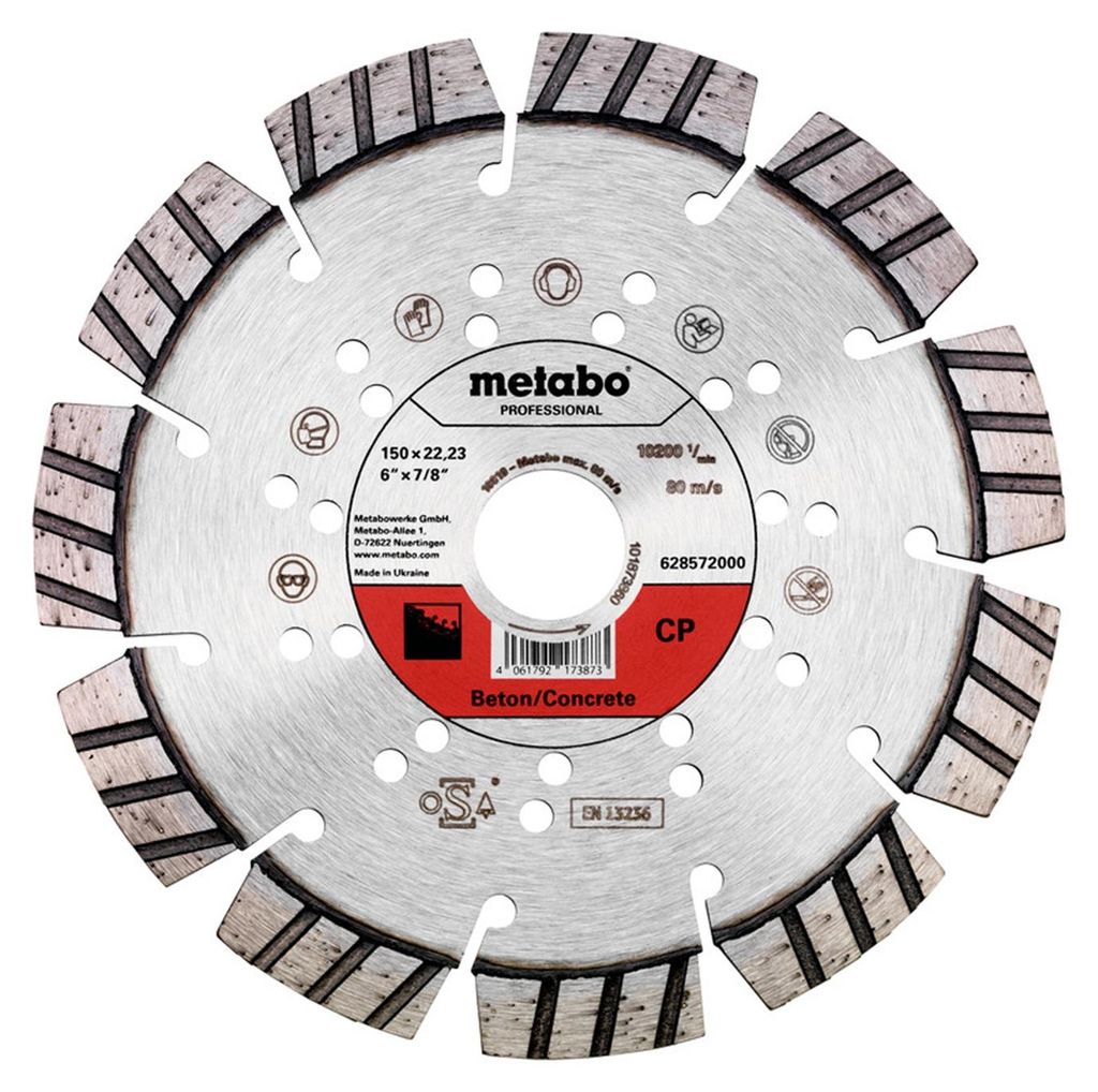 Metabo Diamanttrennscheibe 150x22,23mm, "CP", Beton "professional"