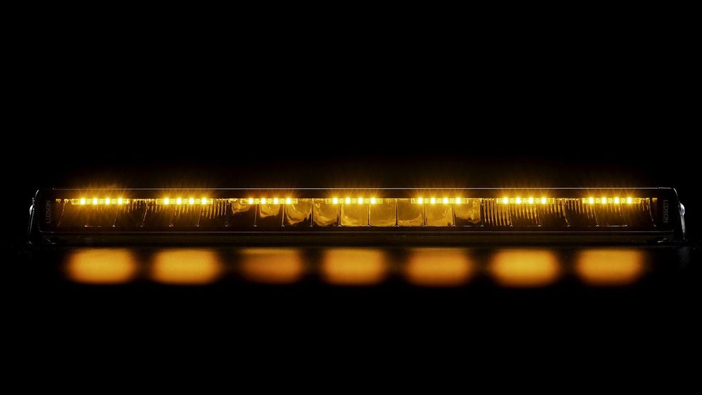 LED Lightbar - Ledson - Phoenix - 20.6" - 52.2cm - Smoke - Positionslicht Weiß/Amber - 1 Blinkmuster - Driving Spot Combo