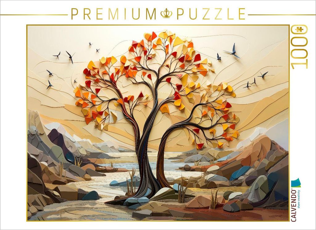 CALVENDO Puzzle Baum Kunst | 1000 Teile Lege-Größe 64x48cm Foto-Puzzle für glückliche Stunden