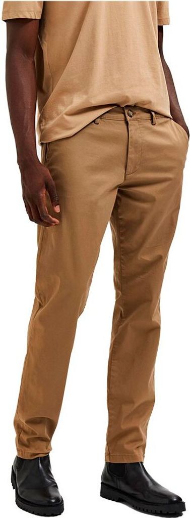 Selected New Miles Slim Fit Chinohose Braun 34 / 30 Mann Braun 34